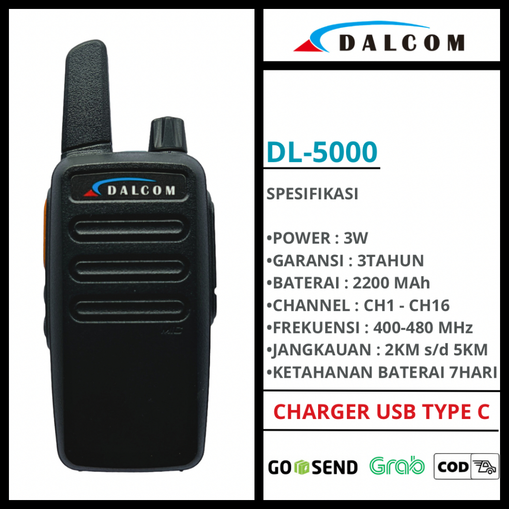 HT DALCOM JAPAN DL-5000 ALTERNATIF HT BAOFENG