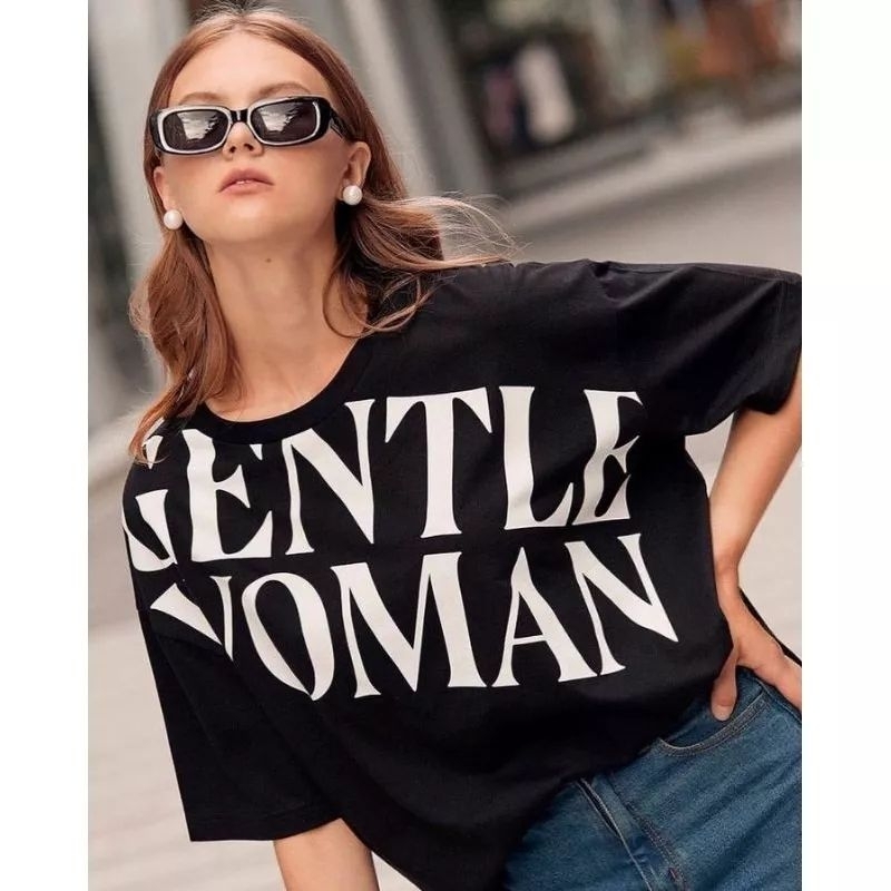 Kaos Gentle Woman Enzyme Street Premium Cotton Combed Bahan Adem Mudah Menyerap Keringat