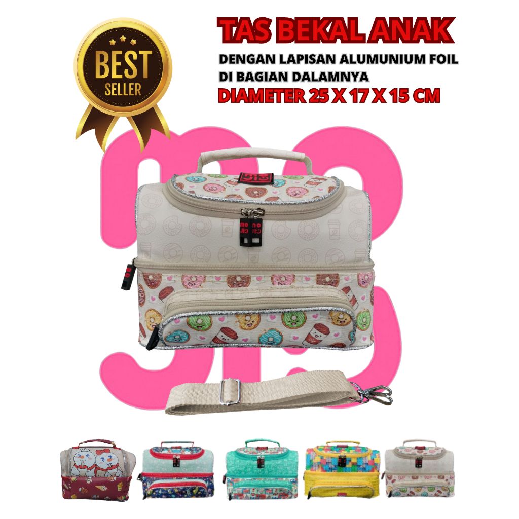 Special Edition Tas Rantang Makanan - Tas Bekal Mixue - Tas Bekal Sekolah Anak - Lunch Bag Foil Tas Selempang - Astronot