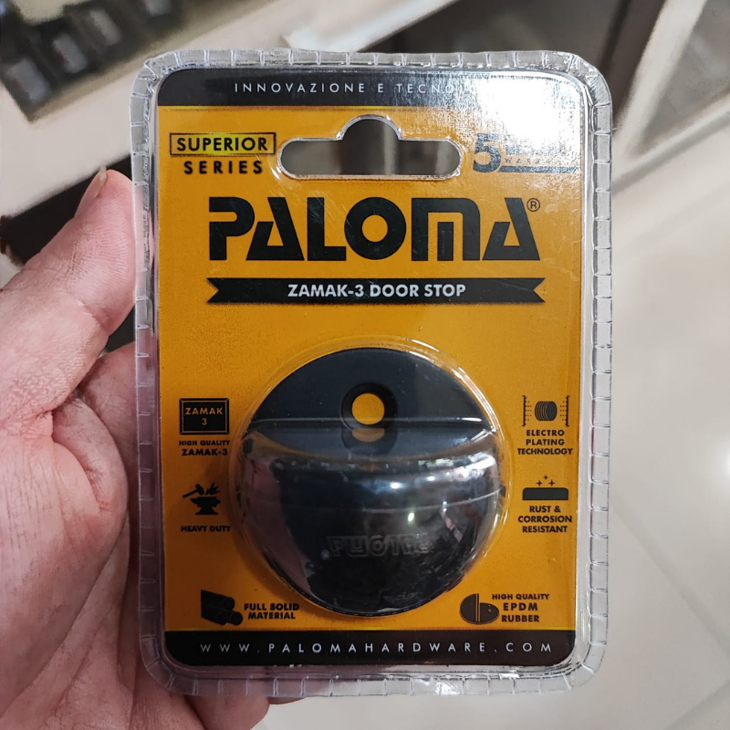 Penahan Pintu DOOR STOPPER PALOMA DSP 724 Lantai Floor HITAM Black Matte