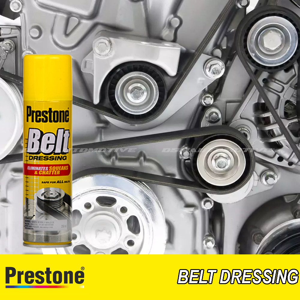 Prestone Belt Dressing 250ml / Pelumas Hilangkan Bunyi Derit Fan Belt Mobil Motor