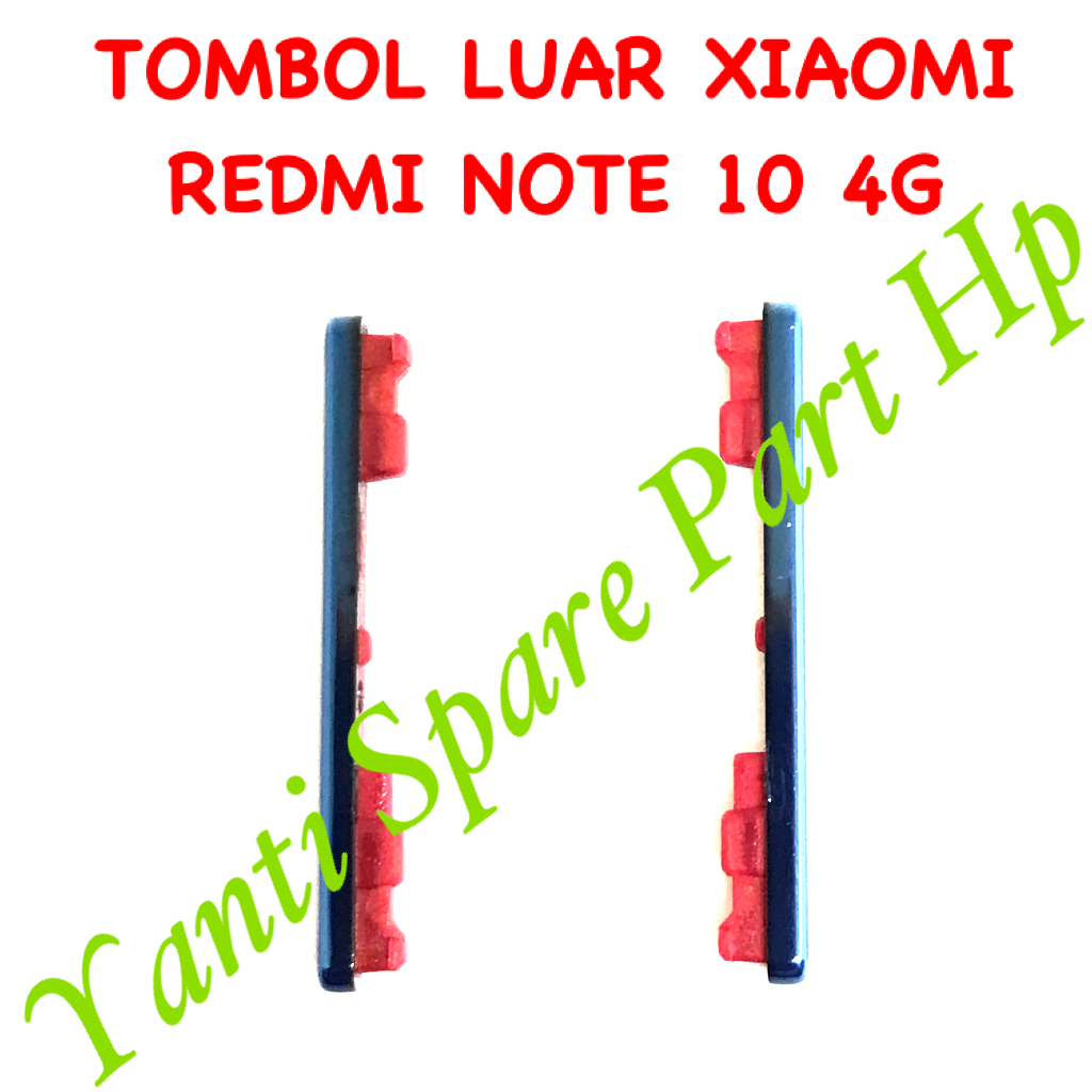 Tombol Luar On Off Volume Xiaomi Redmi Note 10 4G Original Terlaris New