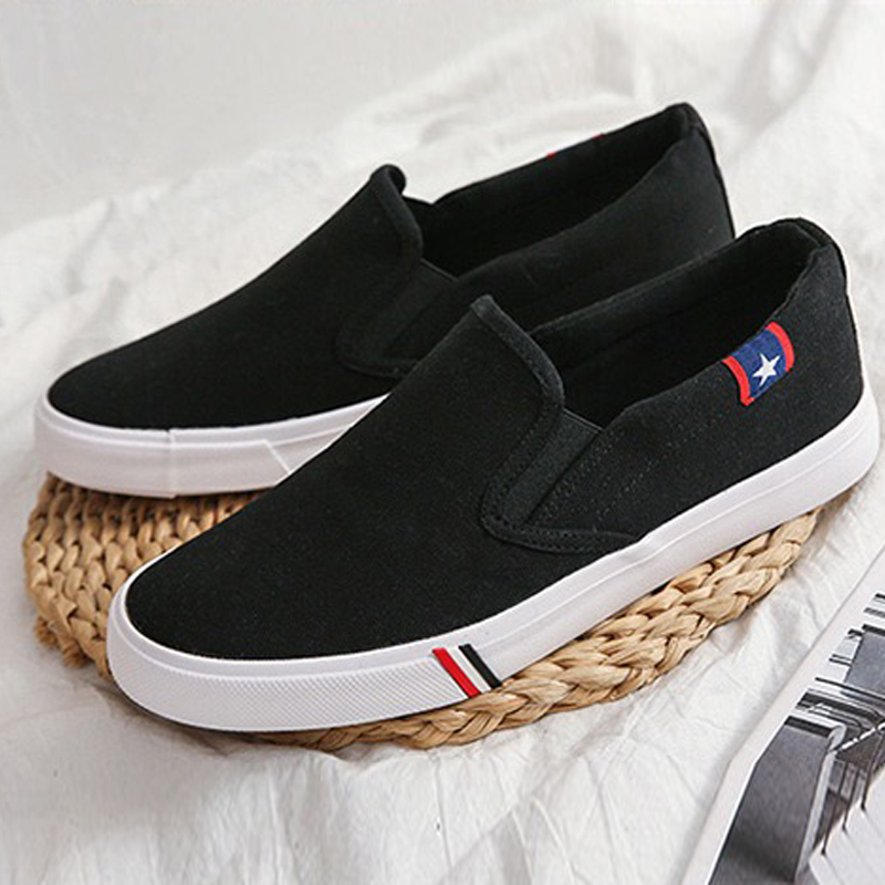 Best Sale Keeping Sepatu Slip On Pria Original Sepatu Hitam Cowok Sneakers Slop Wakai Spatu Kasual