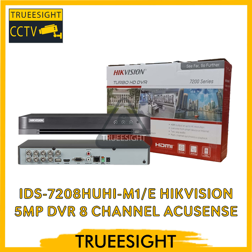 iDS-7208HUHI-M1/E Hikvision 5MP DVR 8 CHANNEL AcuSense