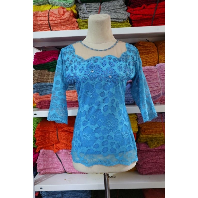 Baju kebaya Payet Biru Langit
