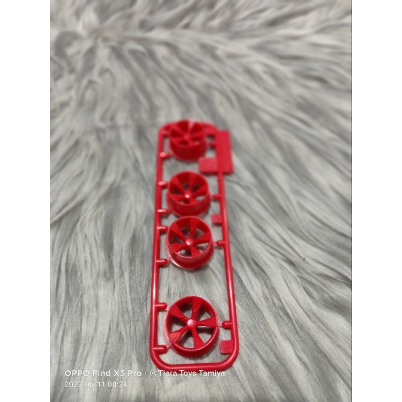 Tamiya Pelek Velg Medium 5 Spoke Red Merah ( Original Tamiya )