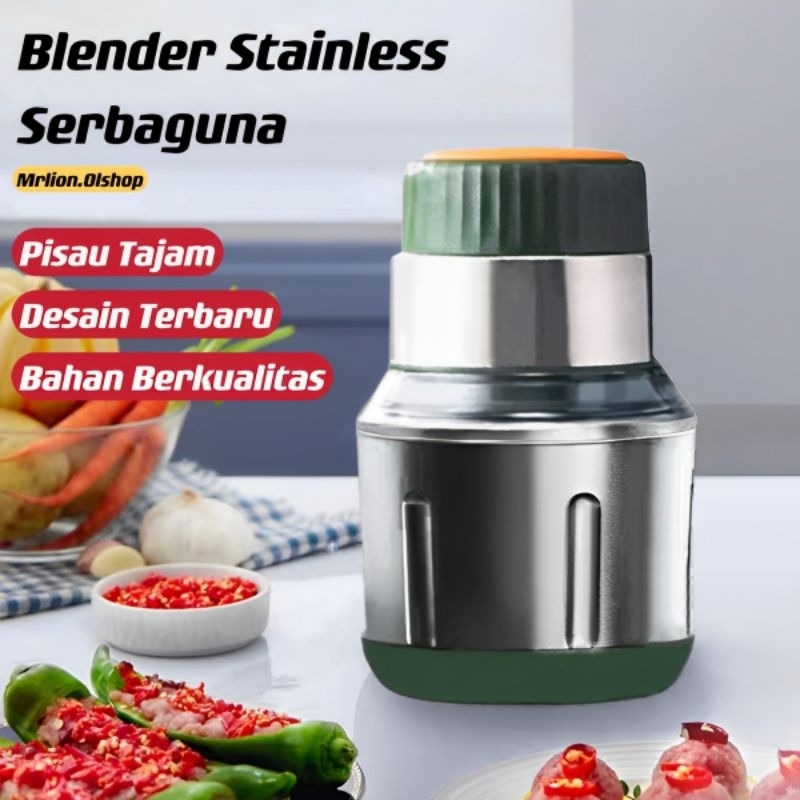 Chopper Blender Daging Penggiling Meat Blender Elektrik Stainless⭐ Mrlion⭐