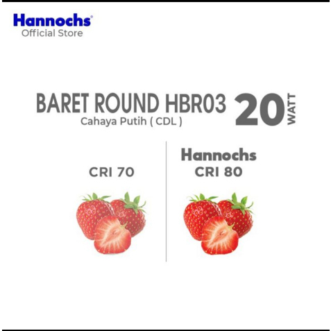 Lampu Baret Hanochs / Lampu Plafon Hannochs LED Baret Round HBR03 20W