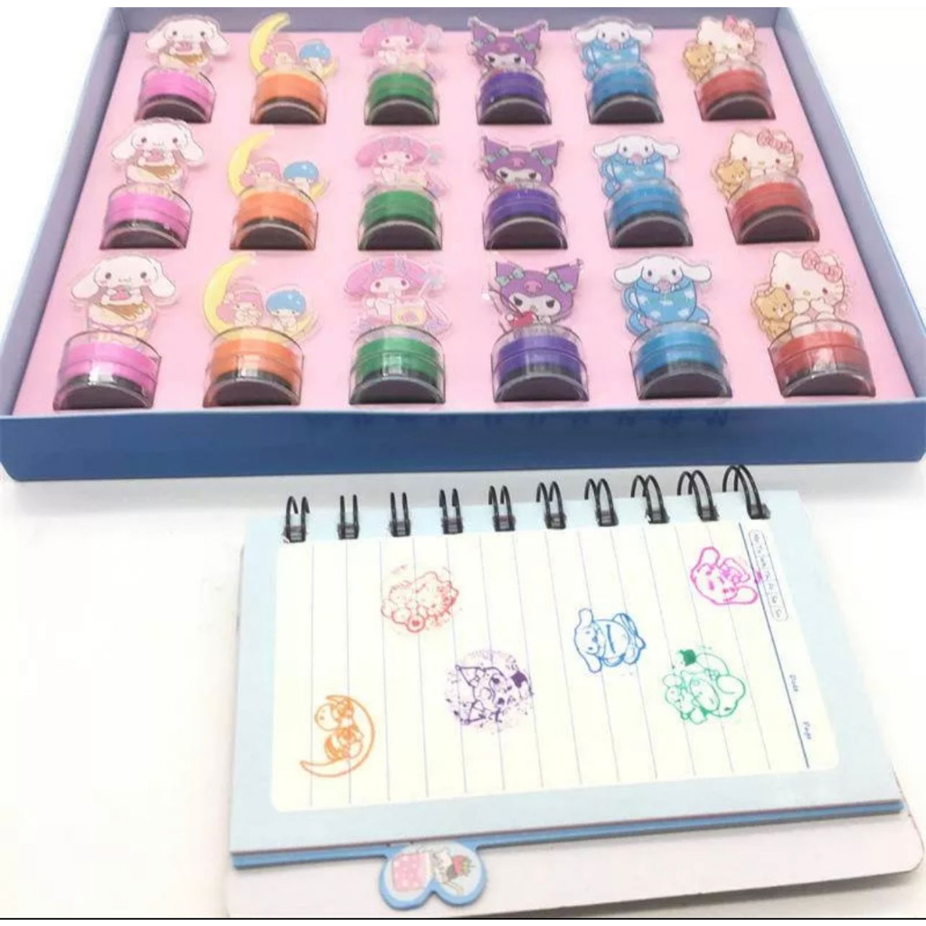 MAINAN STEMPEL ANAK KARAKTER LUCU || STAMPS MAINAN ALBUM FOTO DEKORASI DIY - BD