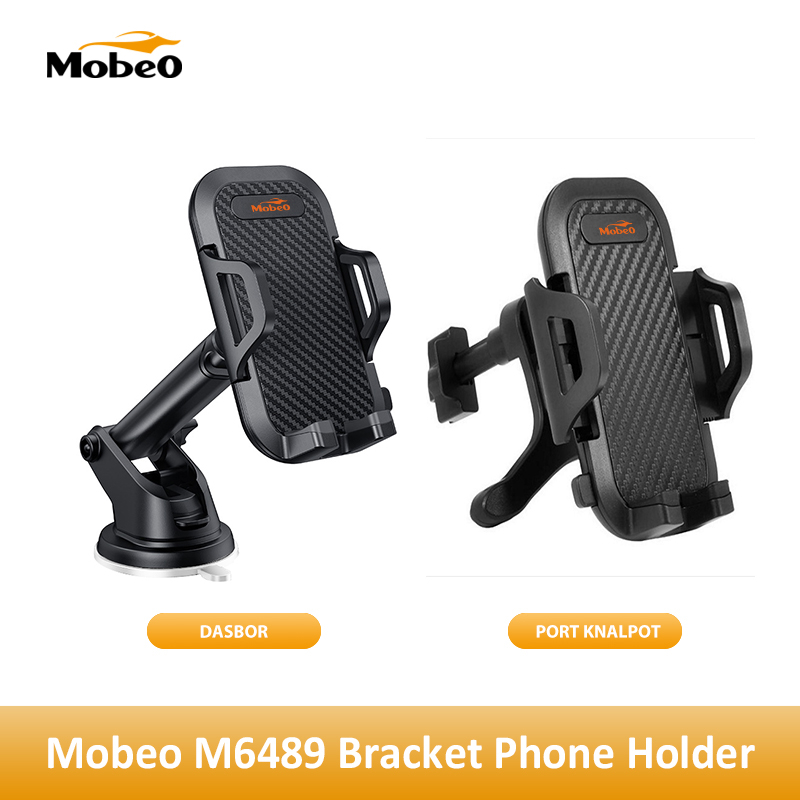 (Exclusive Promo) Mobeo Car Phone Holder Suction Cup 2 in 1 Multifunction - Phone Holder Mobil 360 Derajat Multifungsi