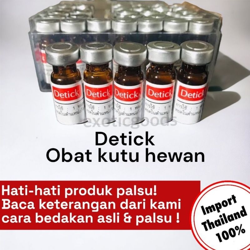 EXOTICGOODS OBAT KUTU HEWAN DETICK ANJING DETICK KUCING DETICK 1ml DETICK 2ml DETICK 3ml OBAT DETICK KUTU