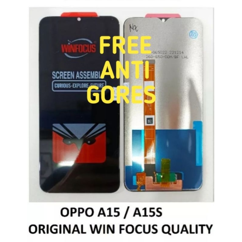 Lcd Torchscreen Hp Fullset Oppo A15 / A15S. Original Winfocus Quality. Free Dus Packing & Bubble Wra