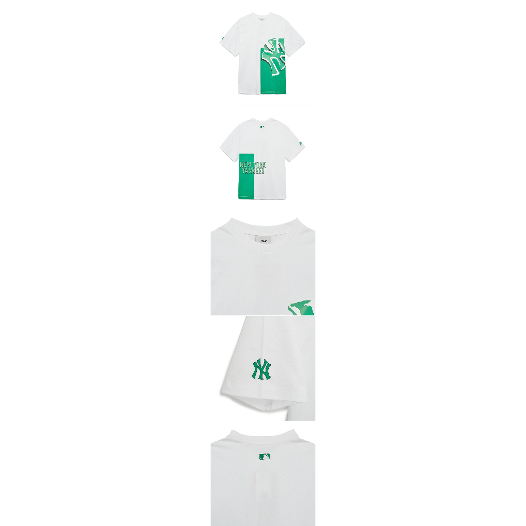 MLB NY Yankess Pop Art Graphic Overfit Tee White/Green