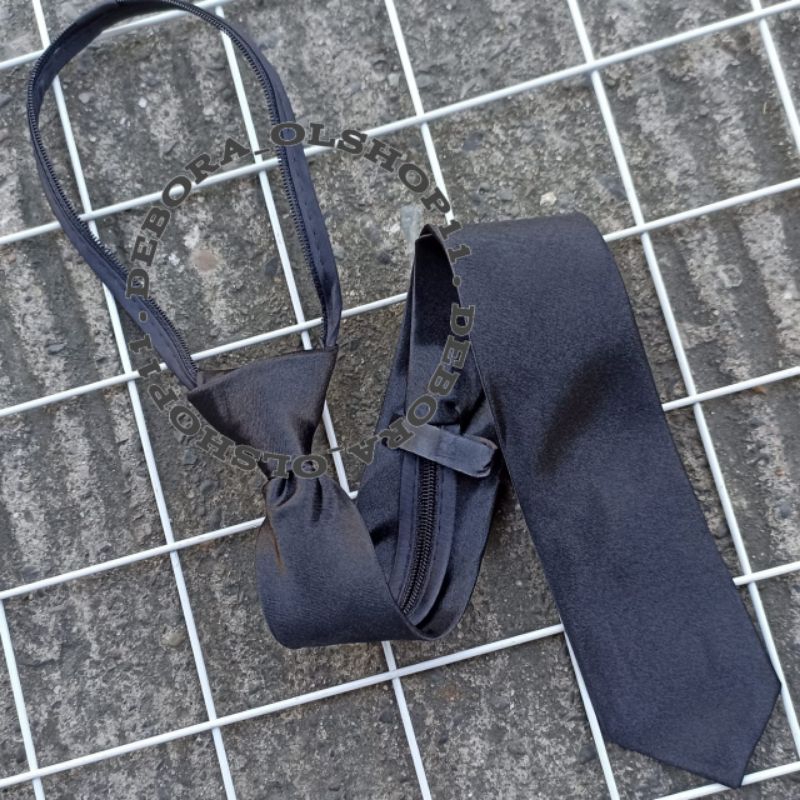 DASI PRIA MODEL PANJANG RESLETING/ DASI PRIA LEBAR 5CM/ DASI PRIA HITAM POLOS