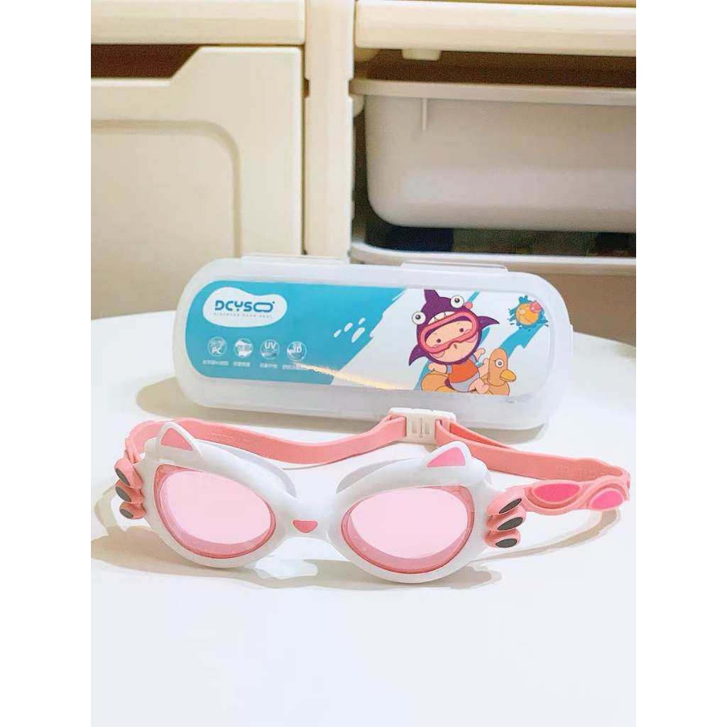 CAT EYE KACAMATA RENANG anak 3-8 tahun uv protection anti fog premium rubber karet large frame googles kids