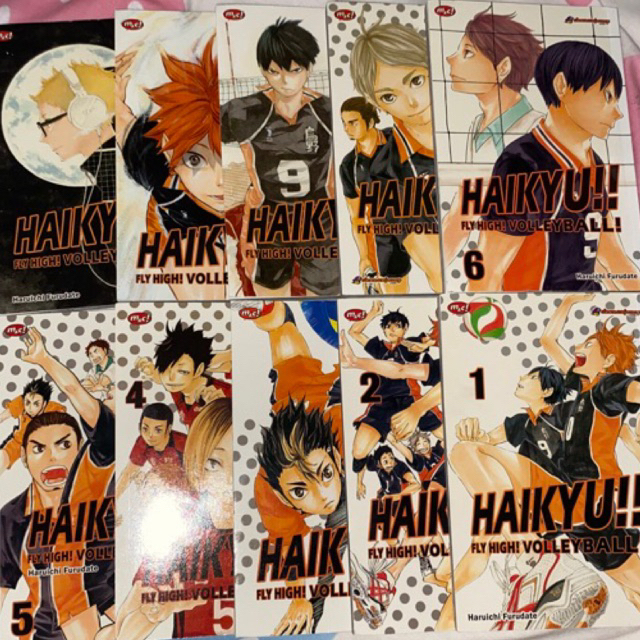 manga/komik haikyuu vol 1-10 preloved like new