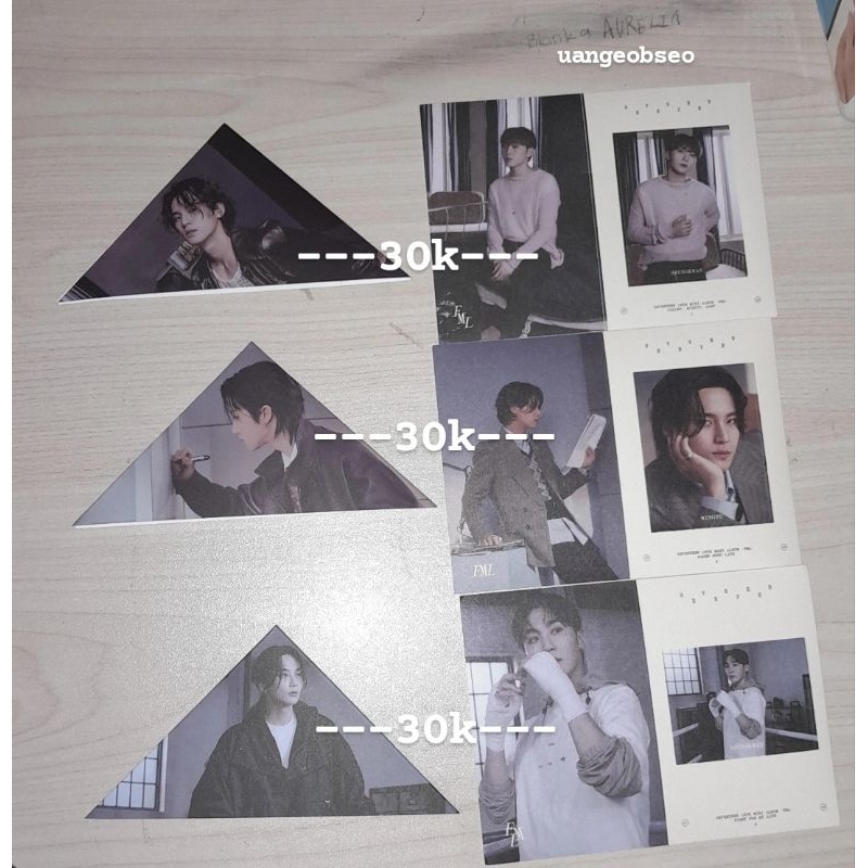 FML bookmark album sticker seventeen scoups jeonghan joshua hoshi woozi wonwoo jun the8 the 8 mingyu