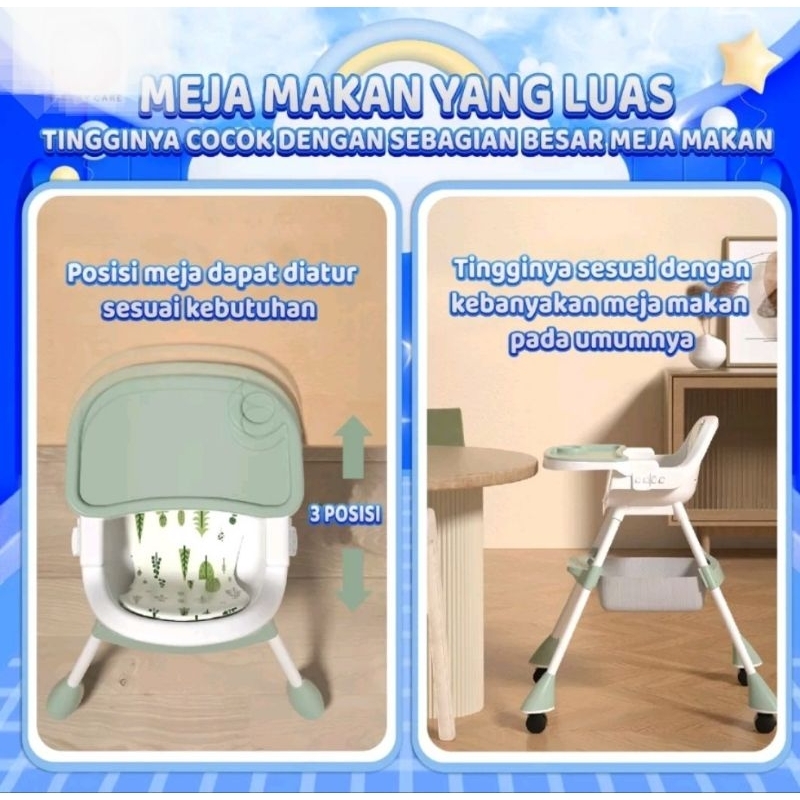 MULTIFUNGSIONAL BABY CHAIR//Kursi Makan Bayi dan Balita Portable