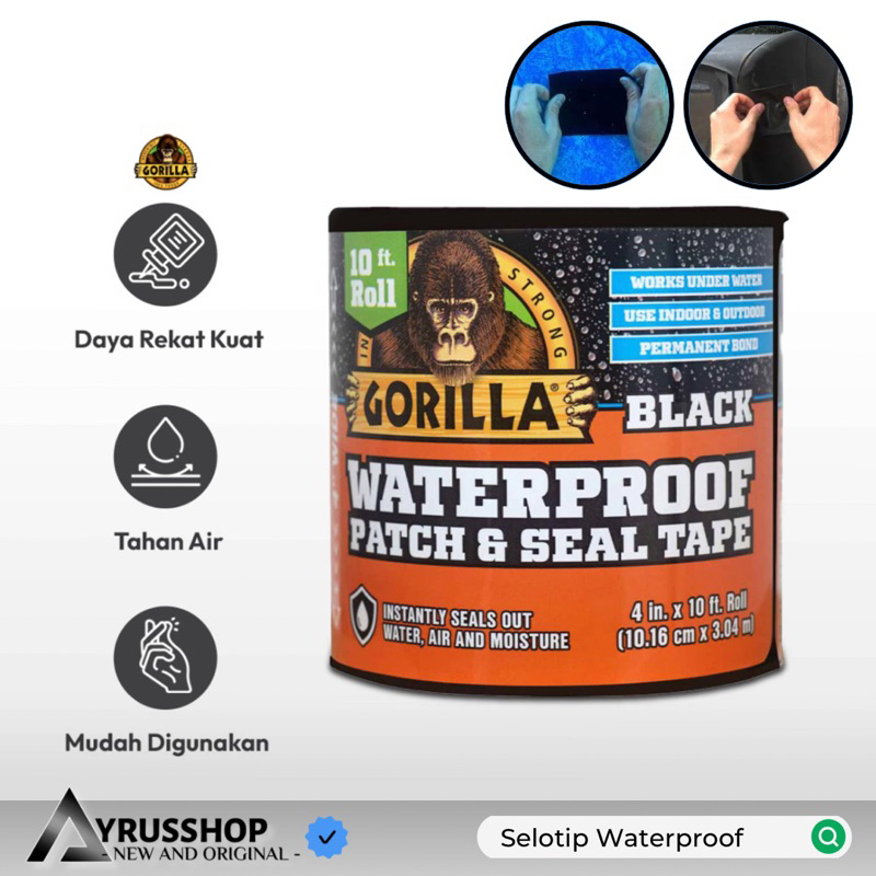 Selotip Waterproof Gorilla Seal Tape Rekat Kuat Tahan Air Permanen