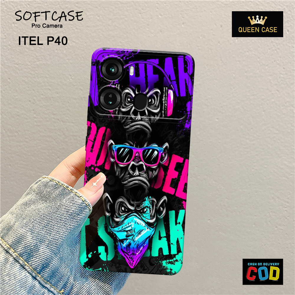 Softcase Hp Itel P40 Terbaru - Fashion Case Grafiti - Case Hp Itel P40  - Casing Hp Itel P40 - Kesin