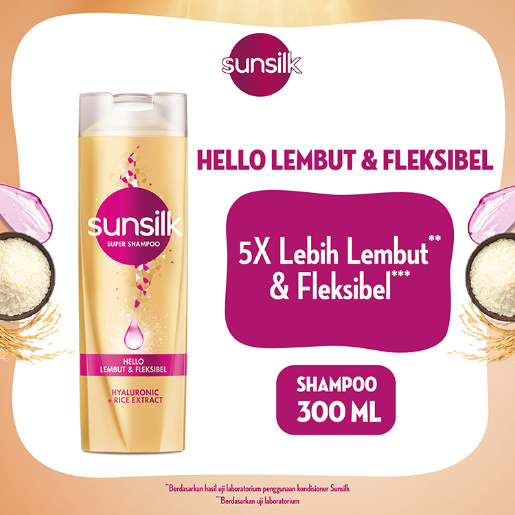 Sunsilk Super Shampoo Hello Lembut 300Ml