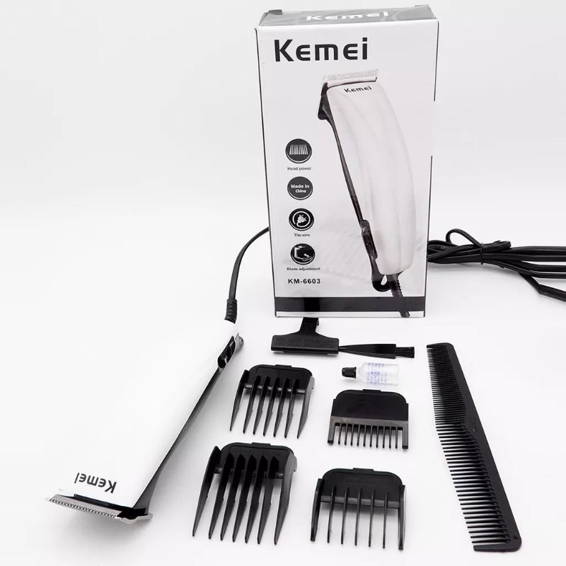 Alat Cukur Rambut Listrik Kemei KM-6603 Cukuran Rambut Hair Clipper Kemei KM-6603