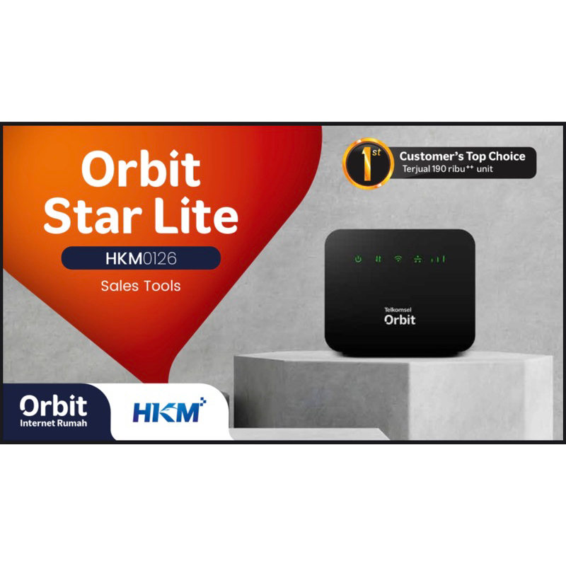 Modem Wifi Home Router 4G Telkomsel Orbit Star Lite UNLOCK Free Kuota