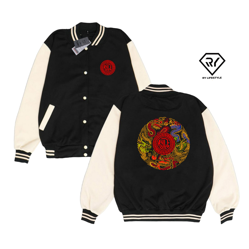 Ry Lifestyle - Jaket Varsity Dragon Rylt - Jaket Basball Unisex