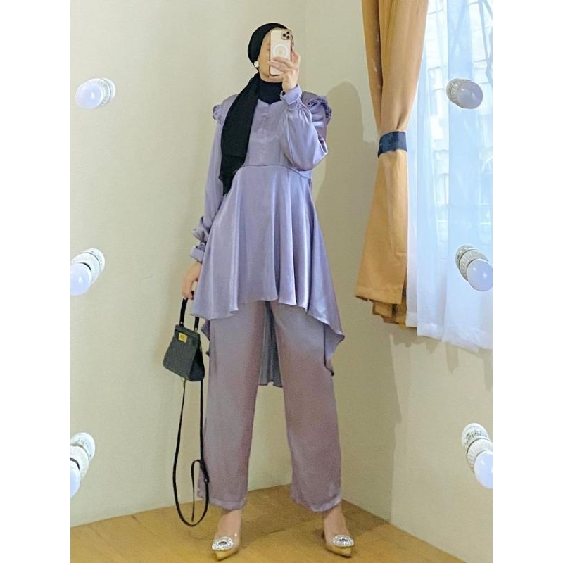 ZASKIA SET // SETELAN BLOUSE + CELANA KULOT