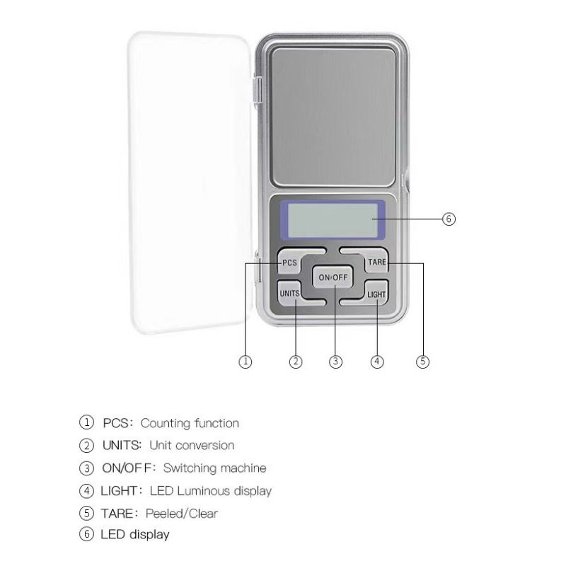 Timbangan Emas Digital 200gr Akurasi 0,01gr Timbangan Mini Digital Pocket Scale