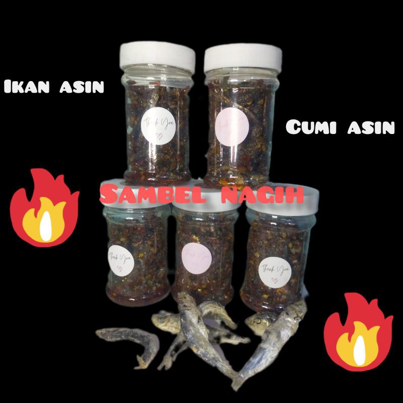 

sambal cumi cabai ijo dan sambal ikan asin