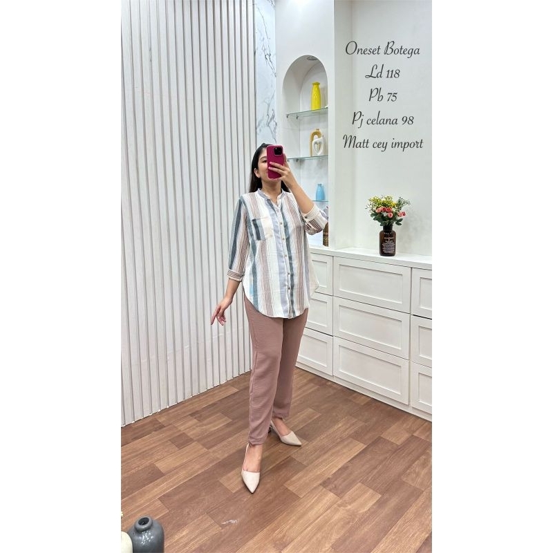 Baju setelan crinkle chey / Setelan motif / crinkle