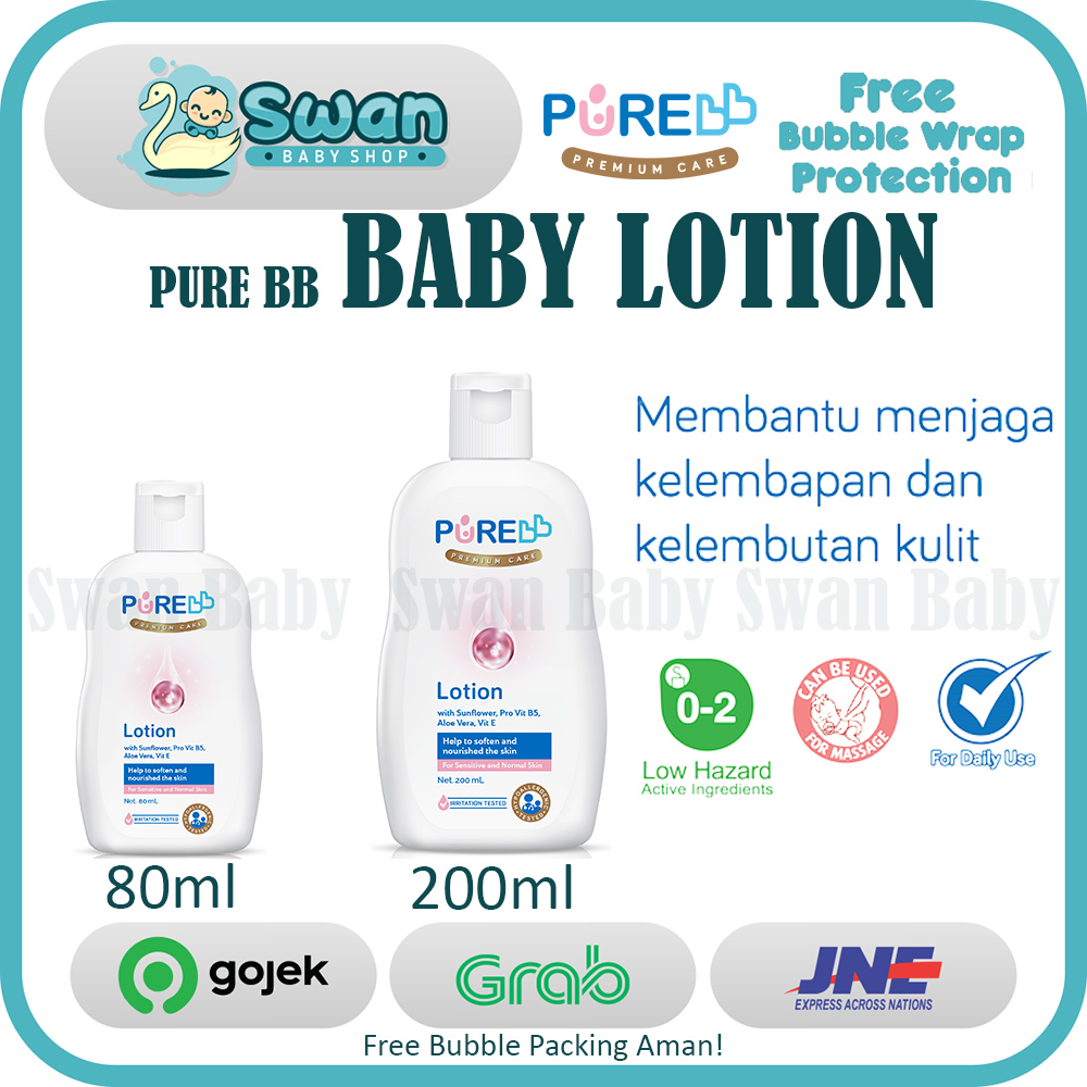 PURE BB Baby Lotion / Lotion Pelembab / Pelembut Kulit