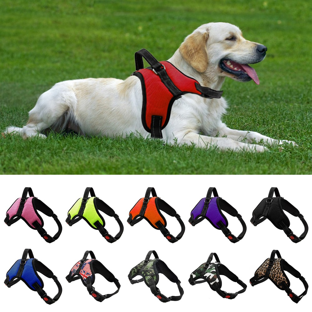 Rompi Harness Anjing Besar - Leash Harness Reflective Vest Large Dog - Harness Husky,Golden Retriever,Doberman