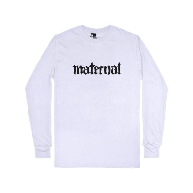 Maternal disaster T-shirt Longslave LS01 All varian White
