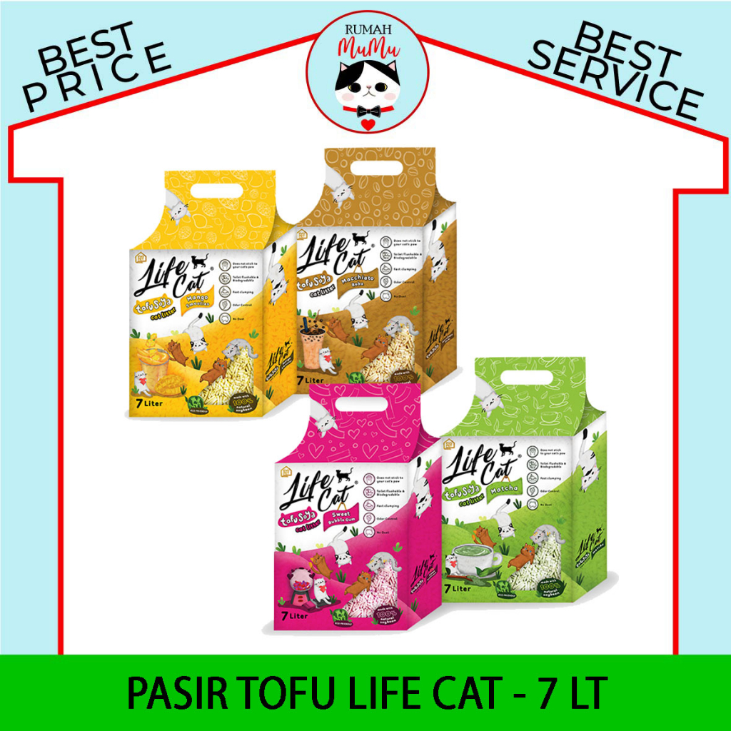 PASIR KUCING TOFU SOYA LIFECAT 7 LT