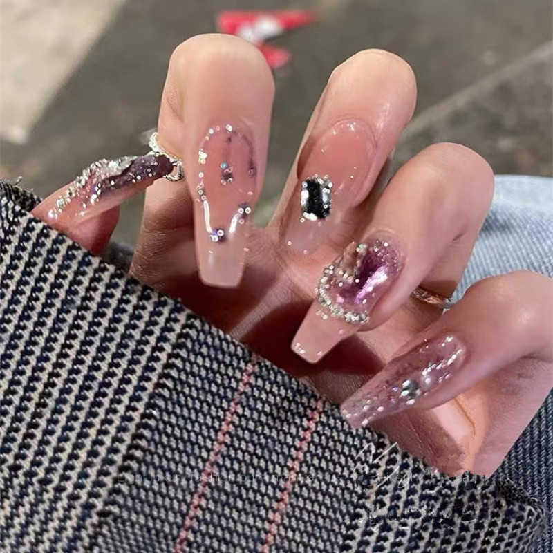Kuku Palsu 【B117，lem sticker】Nikah Wedding False Nailart Pengantin Tangan
