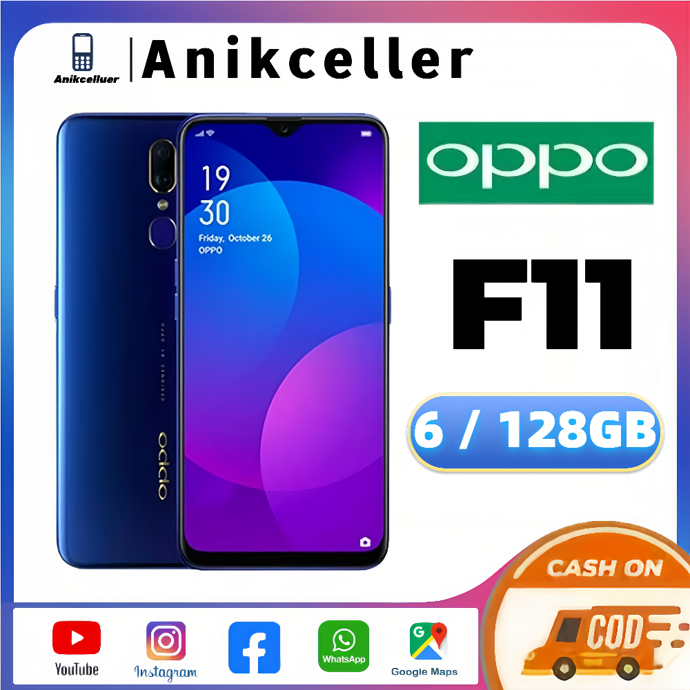 HP OPPO F11 RAM 6GB ROM 128GB Android smartphone LCD 6.5 inch