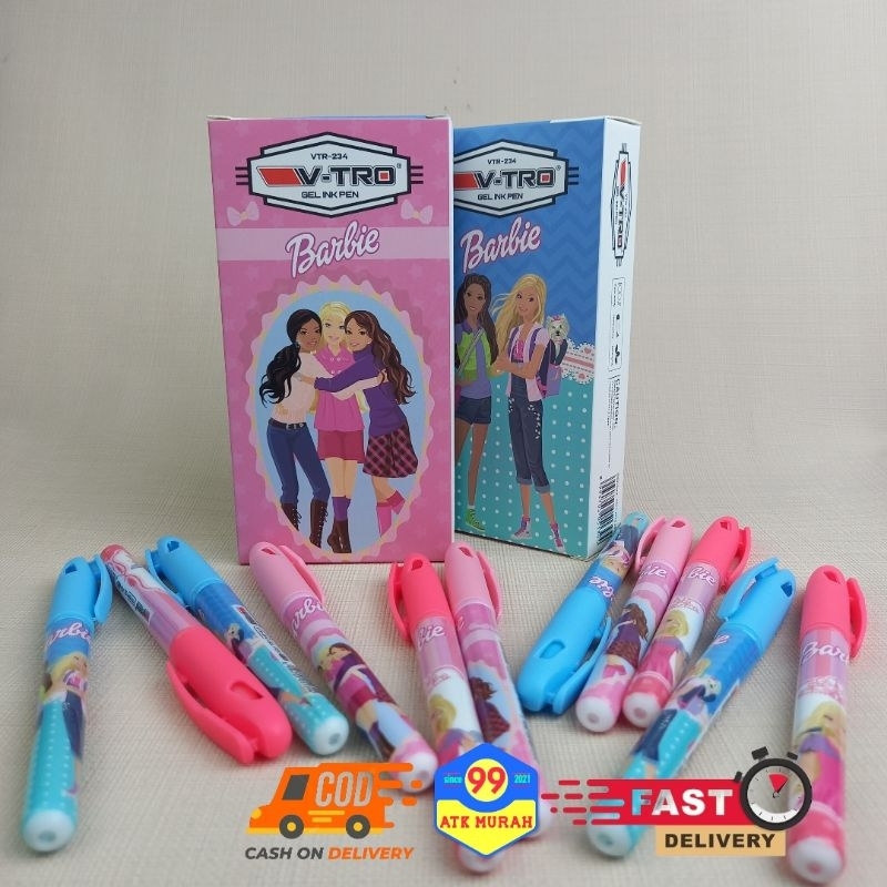 ( BARBIE) PEN Gel Fancy/Pulpen Gel/pena/Bollpoint/Pulpen Basah