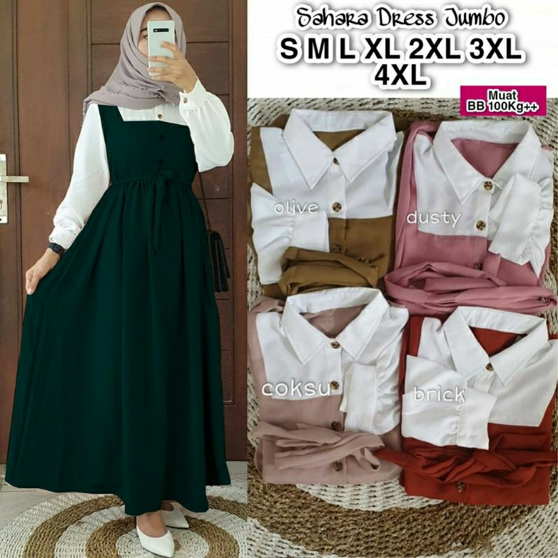 Dress Sahara Big Size Gaun pesta