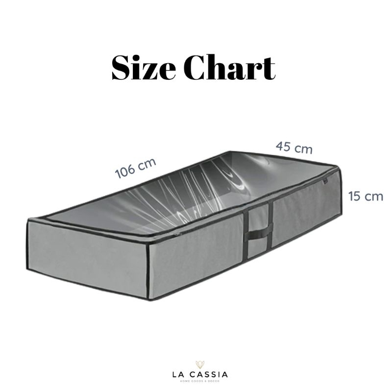 Tempat Penyimpanan Multifungsi Storage Box Organizer Underbed Baju Kotak Tas Penyimpanan Pakaian Lipat Serbaguna Fleksibel Tempat Organizer