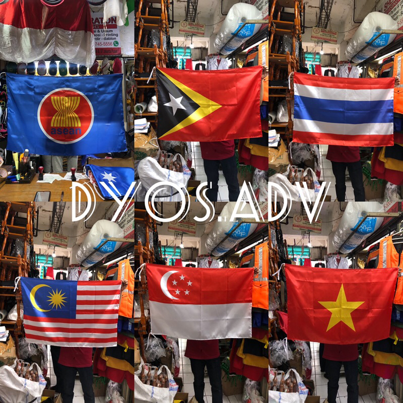 Bendera Negara Anggota ASEAN 60x90 cm