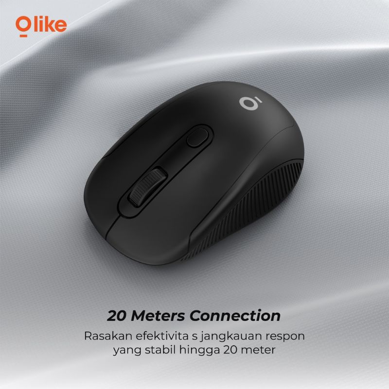 Olike Mouse Wireless Bluetooth OPTICAL 2.4G M2 GARANSI 12 BULAN