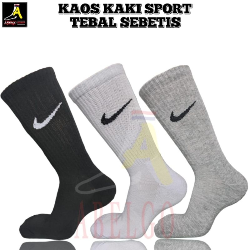 KAOS KAKI NIKE SPORT PANJANG TEBAL/KAOS KAKI TEBAL NIKE PANJANG/KAOS KAKI SPORT TEBAL