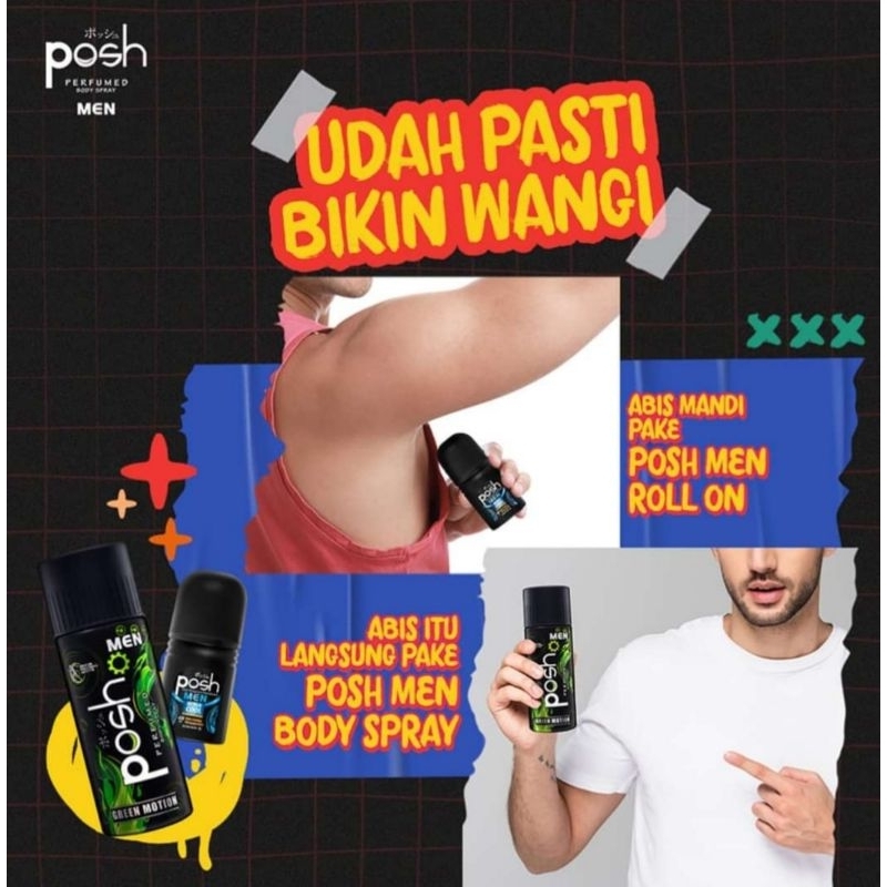 POSH MEN 150ml / Minyak Wangi POSH