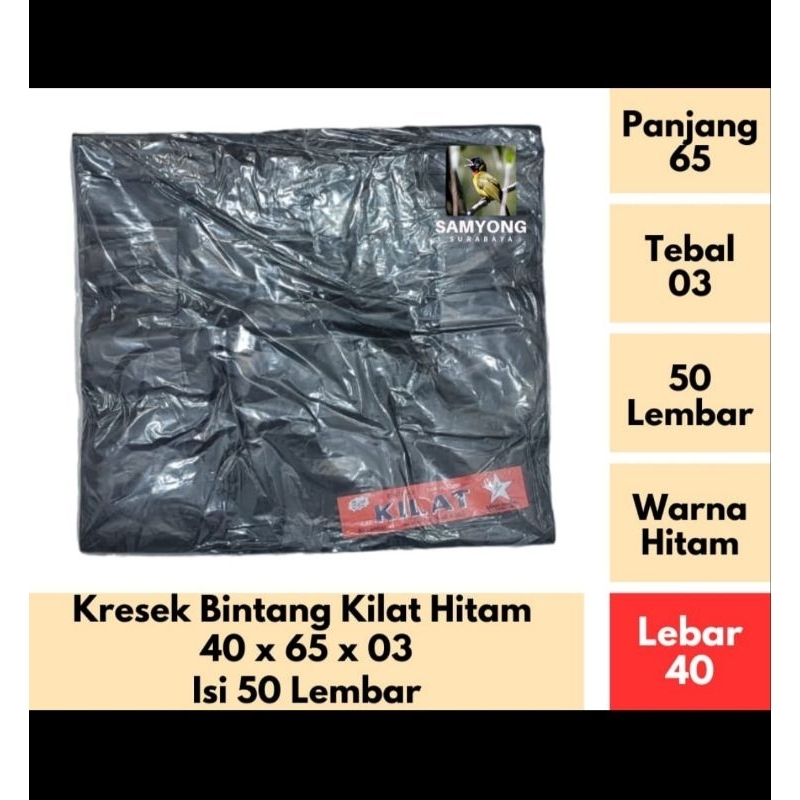 kantong plastik kresek 40 Bintang Kilat, Tulips, Chintya