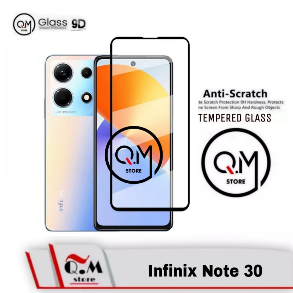 Tempered Glass Layar Infinix Note 30 Anti Gores  Screen Guard Free Camera