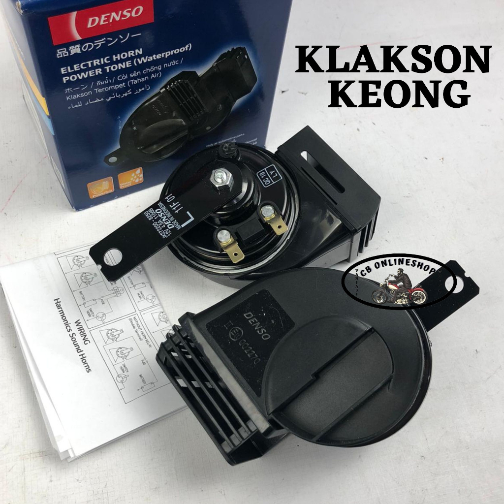 KLAKSON DENSO STEREO KLAKSON MOTOR MOBIL DENSO MODEL KEONG WATERPROOF KLAKSON KEONG DENSO