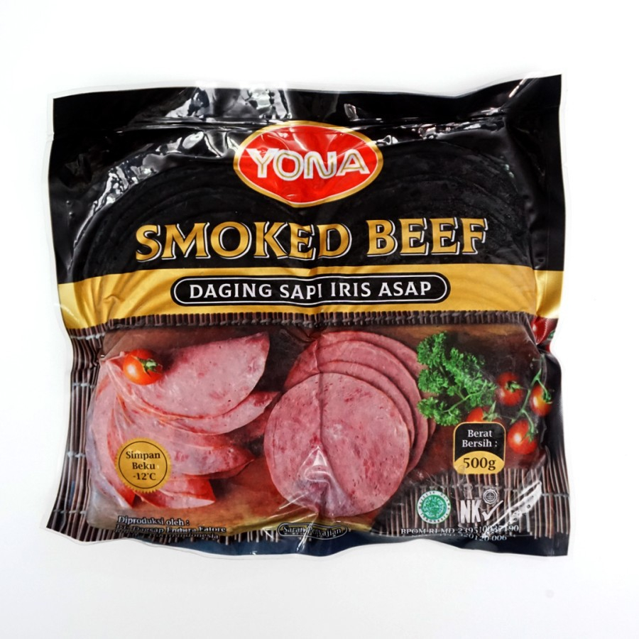 

Yona Smoke Beef 500Gram| Yona Daging Sapi Asap| Isian Burger Yona - SMOKE BEEF