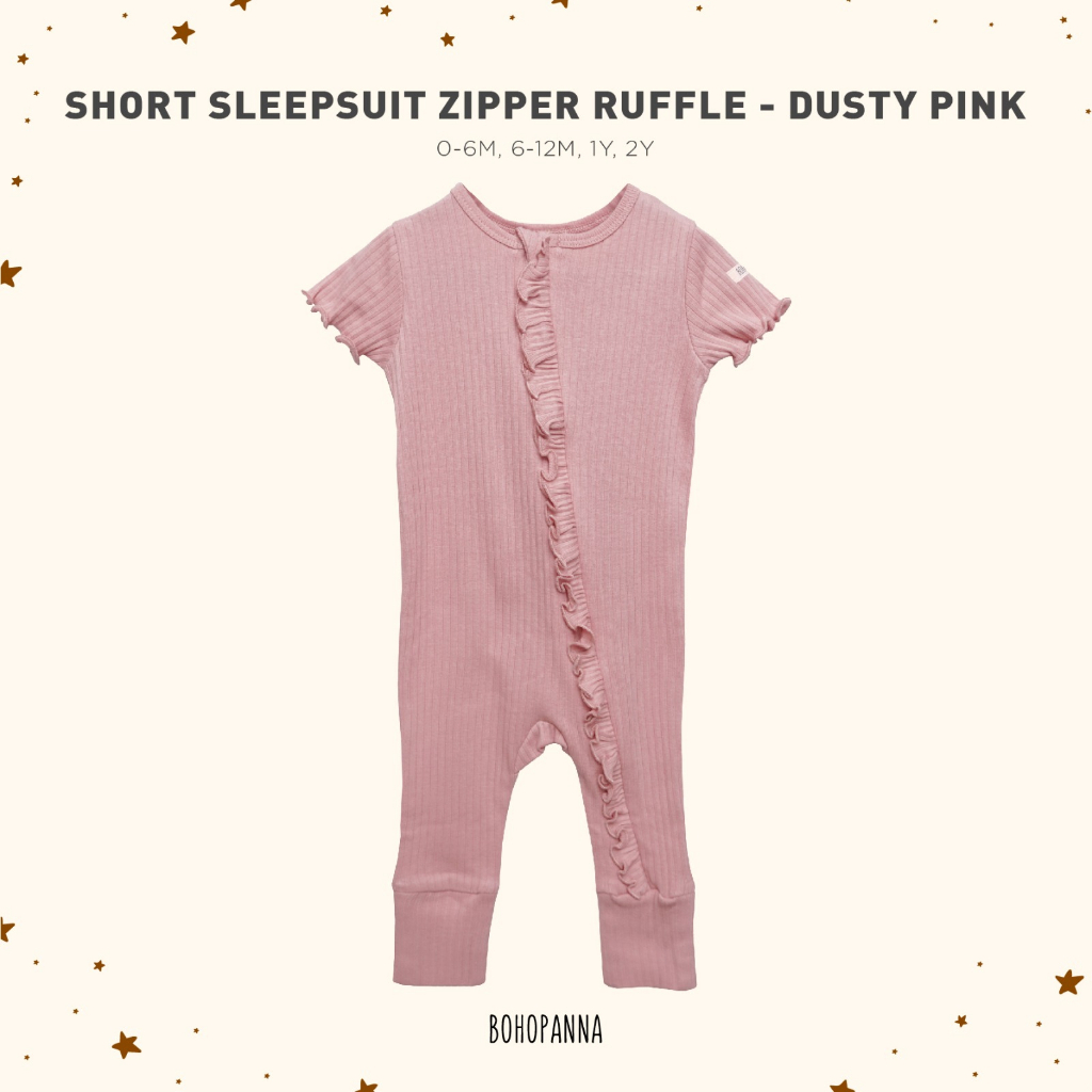 BOHOPANNA - SHORT SLEEPSUIT RUFFLE - Baju Tidur Anak